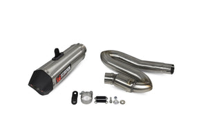 Triumph Street Triple 765 R/RS (2020–2022) Scorpion Exhaust Serket Taper Slip-on - Stainless Steel