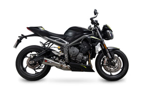 Triumph Street Triple 765 R/RS (2020–2022) Scorpion Exhaust Serket Taper Slip-on - Stainless Steel