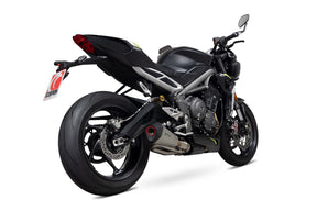 Triumph Street Triple 765 R/RS (2020–2022) Scorpion Exhaust Serket Taper Slip-on - Titanium