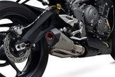Triumph Street Triple 765 R/RS (2020–2022) Scorpion Exhaust Serket Taper Slip-on - Titanium