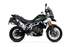 Triumph Tiger 900 (All Variants) (2020–2023) Scorpion Exhaust Serket Parallel Slip-on - Black Ceramic
