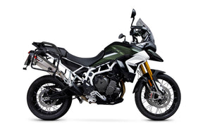 Triumph Tiger 900 (All Variants) (2020–2023) Scorpion Exhaust Serket Parallel Slip-on - Titanium