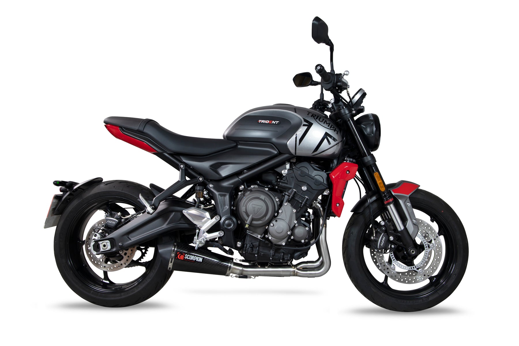 Triumph Trident 660 (2021–2024) Scorpion Exhaust Serket Taper Full System - Carbon Fibre