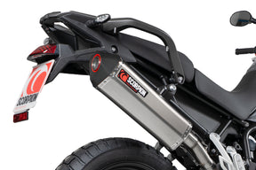Triumph Tiger 850 (2021–2024) Scorpion Exhaust Serket Parallel Slip-on - Titanium