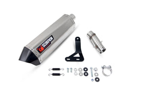Triumph Tiger 850 (2021–2024) Scorpion Exhaust Serket Parallel Slip-on - Titanium