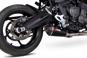 Triumph Tiger 660 (2022–2024) Scorpion Exhaust Serket Taper Full System - Carbon Fibre