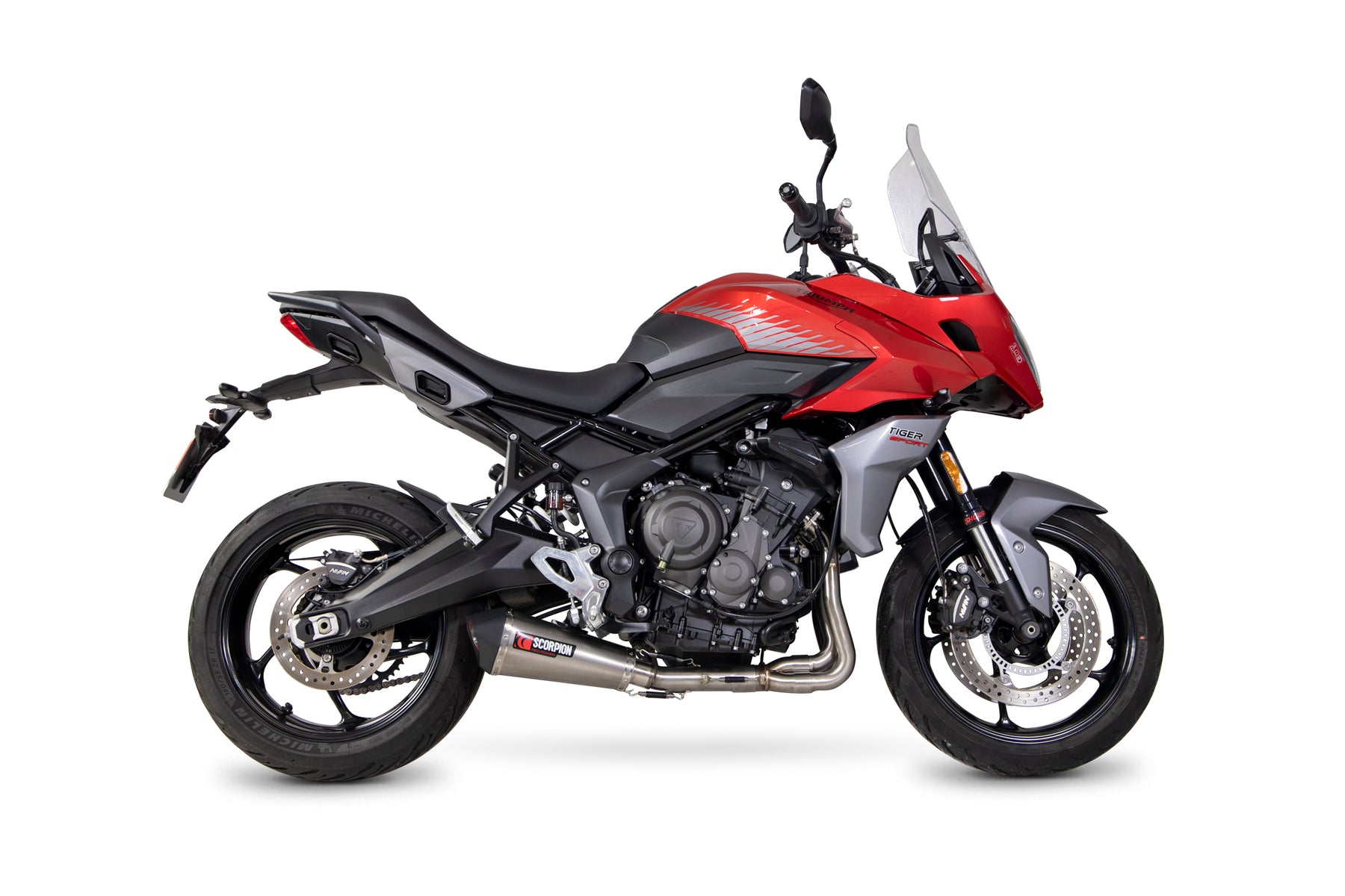 Triumph Tiger 660 (2022–2024) Scorpion Exhaust Serket Taper Full System - Titanium