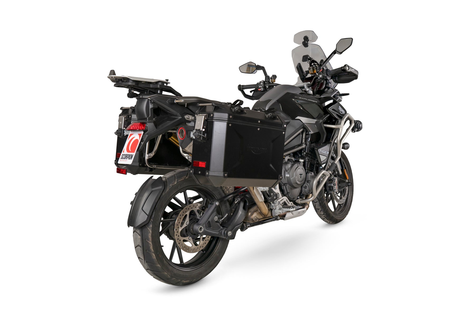 Triumph Tiger 1200 (All Variants) (2022–2025) Scorpion Exhaust Serket Parallel Slip-on - Stainless Steel