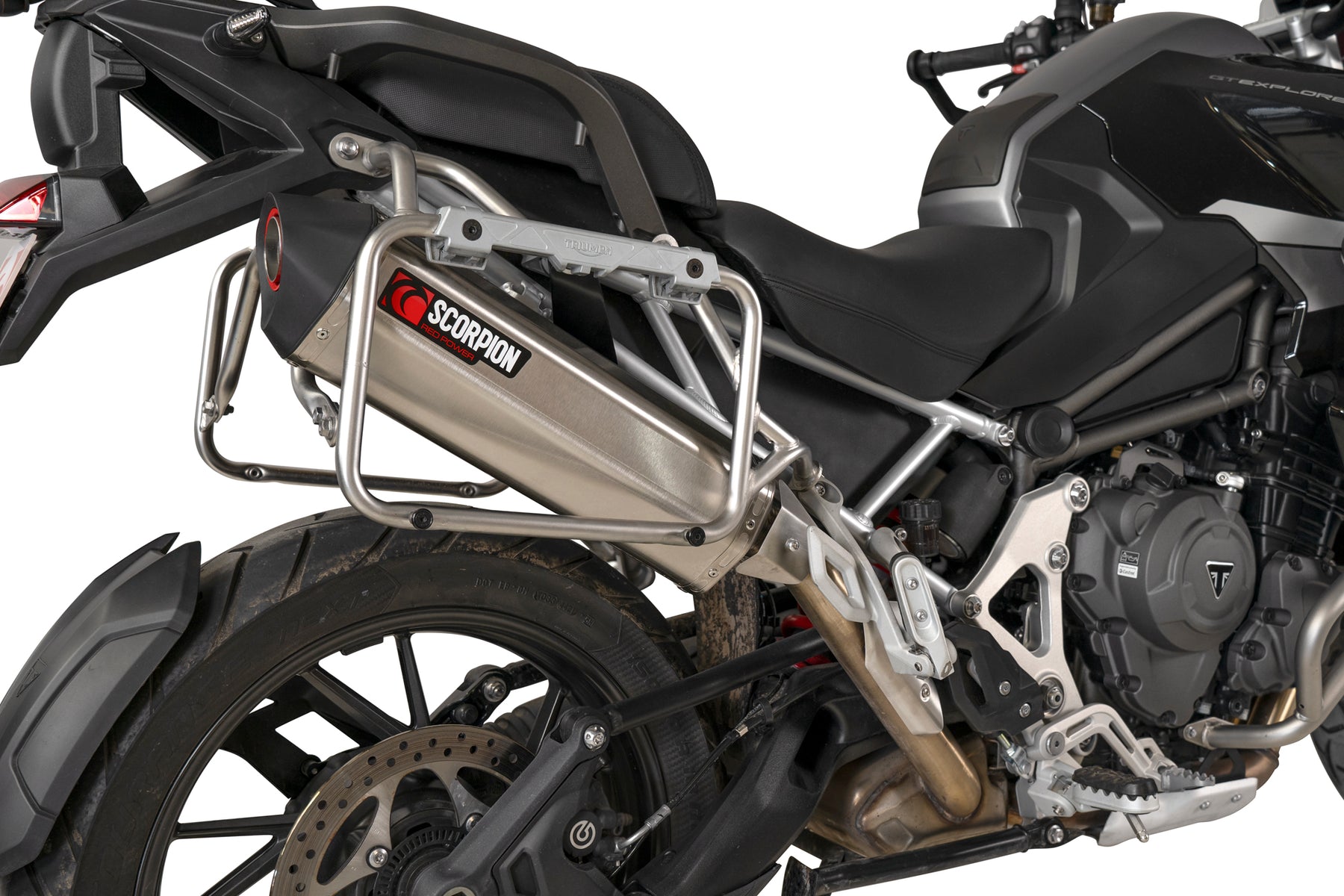 Triumph Tiger 1200 (All Variants) (2022–2025) Scorpion Exhaust Serket Parallel Slip-on - Stainless Steel
