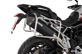 Triumph Tiger 900 (All Variants) (2024–2025) Scorpion Exhaust Serket Parallel Slip-on - Black Ceramic