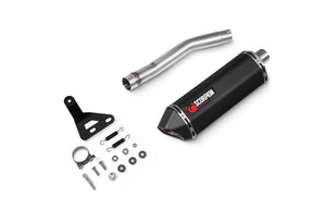 Triumph Tiger 900 (All Variants) (2024–2025) Scorpion Exhaust Serket Parallel Slip-on - Black Ceramic