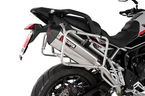 Triumph Tiger 900 (All Variants) (2024–2025) Scorpion Exhaust Serket Parallel Slip-on - Brushed Stainless