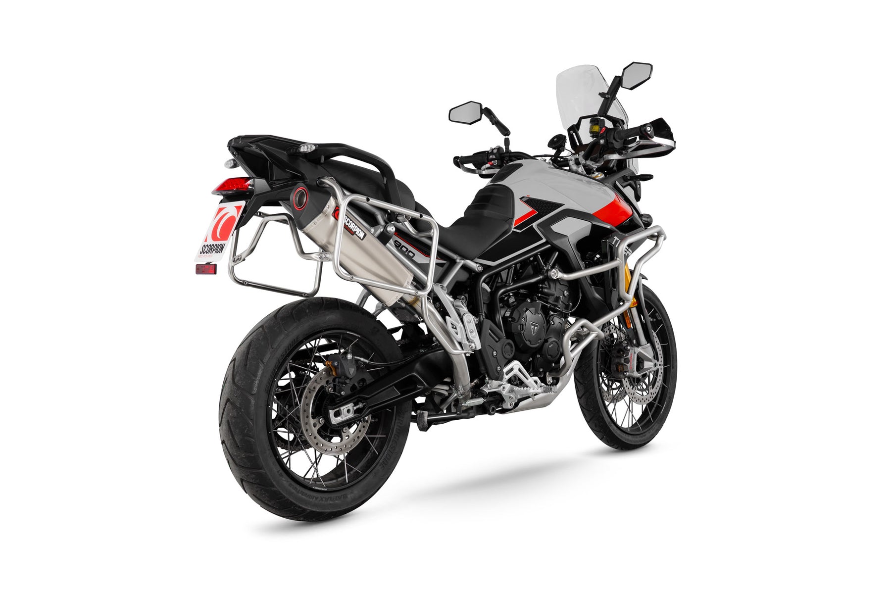 Triumph Tiger 900 (All Variants) (2024–2025) Scorpion Exhaust Serket Parallel Slip-on - Titanium