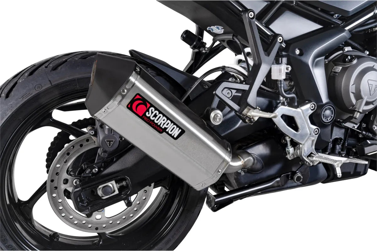 Triumph Tiger Sport 800 (2025-2026) SCORPION Exhaust Serket Parallel Slip-on – Brushed Stainless Steel