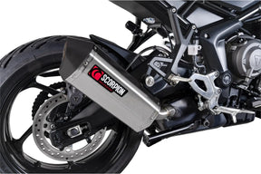 Triumph Tiger Sport 800 (2025-2026) SCORPION Exhaust Serket Parallel Slip-on – Brushed Stainless Steel