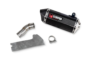 Triumph Tiger Sport 800 Without Panniers (2025-2026) SCORPION Exhaust Serket Parallel Slip-on – Carbon Fibre