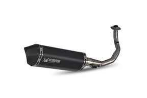 Vespa GTS 125 iGET (EURO 4) (2017–2019) SCORPION Exhaust Serket Full System – Black Ceramic