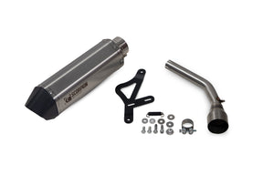 Vespa GTS 300 HPE (Euro 4) (2019-2020) SCORPION Exhaust Serket Slip On – Brushed Stainless Steel