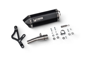 Vespa GTS 125 (2009-2017) SCORPION Exhaust Serket Full System – Black Ceramic