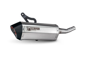 Vespa GTS 310 Super (Euro 5+) (2024-2025) SCORPION Exhaust Serket Slip On – Brushed Stainless Steel
