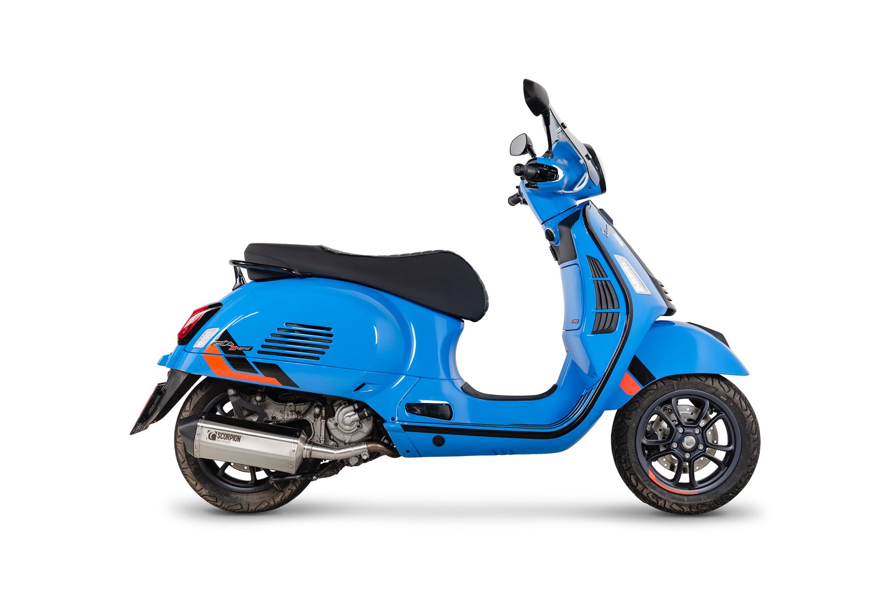 Vespa GTS 310 Super (Euro 5+) (2024-2025) SCORPION Exhaust Serket Slip On – Brushed Stainless Steel
