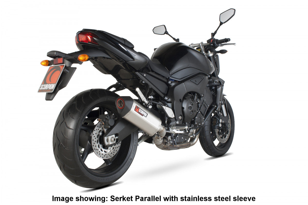 Yamaha FZ/FZ1/FZ1S (2006–2016) Scorpion Exhaust Serket Parallel Slip-on - Carbon Fibre