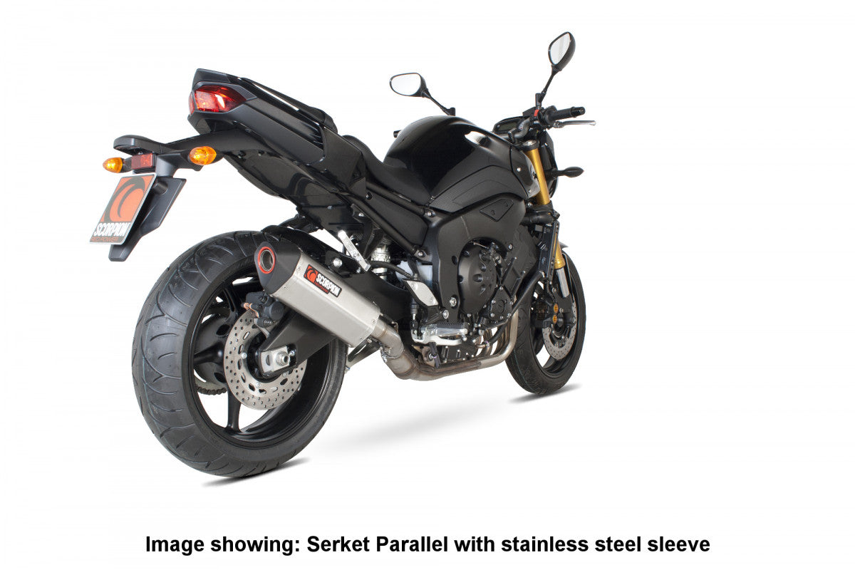 Yamaha FZ/FZ8 (2010–2016) Scorpion Exhaust Serket Parallel Slip-on - Carbon Fibre