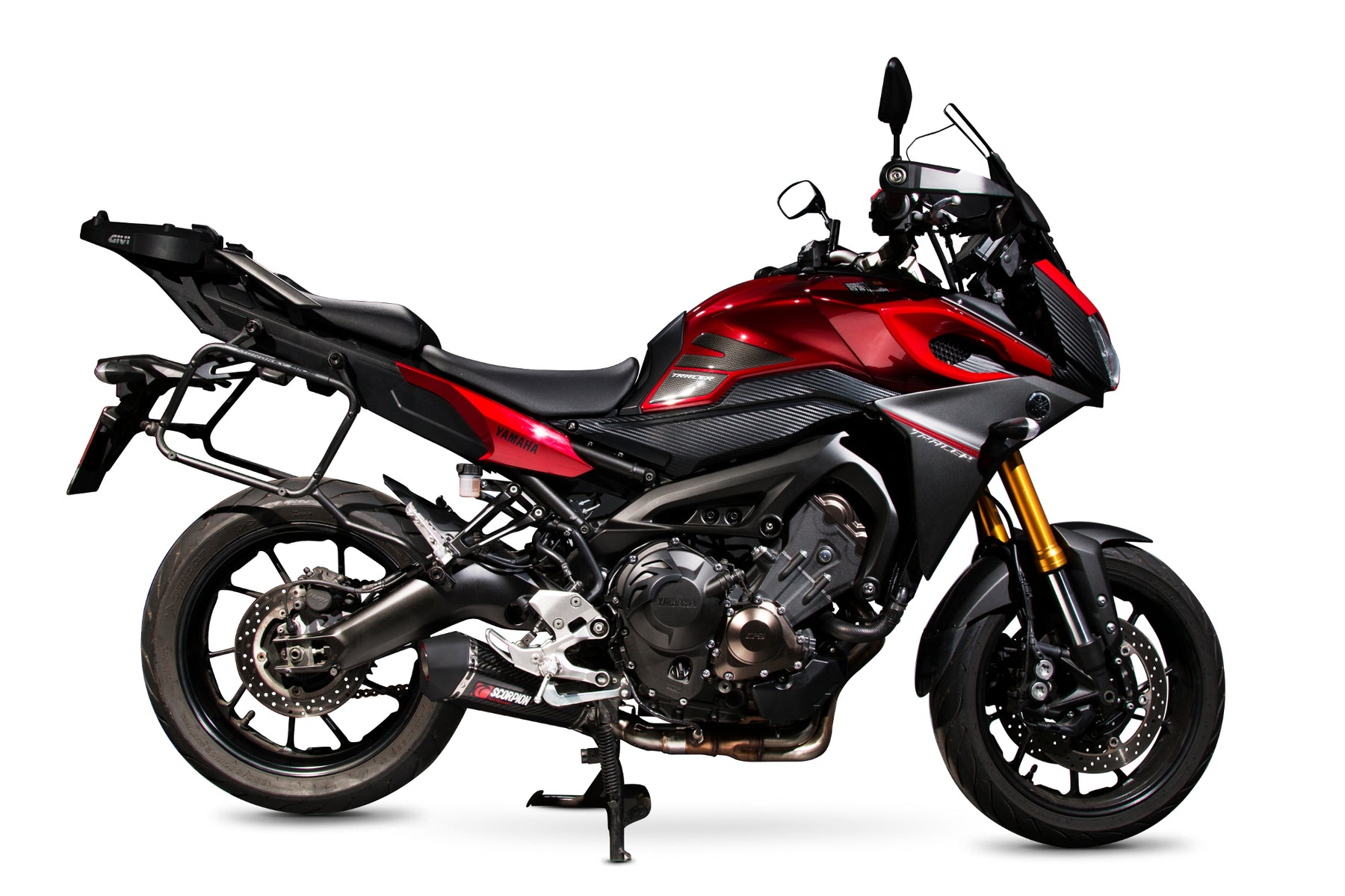Yamaha Tracer 900 inc GT (2015–2020) Scorpion Exhaust Serket Taper Slip-on - Carbon Fibre