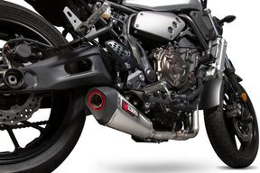Yamaha XSR 700 (2016–2020) Scorpion Exhaust Serket Taper Full System - Brushed Stainless