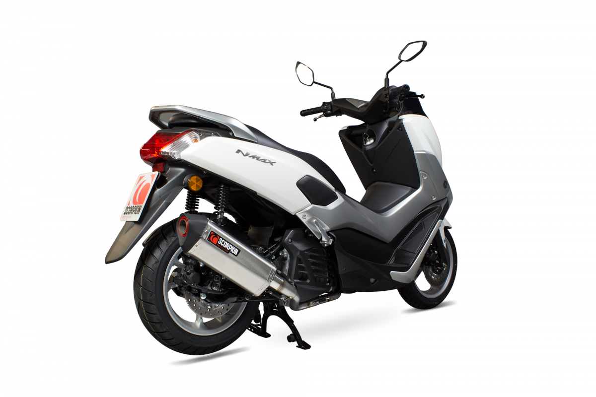 Yamaha NMAX 125 (2015 - 2017) SCORPION Performance Exhaust - Brushed Stainless