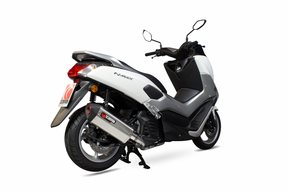 Yamaha NMAX 125 (2015 - 2017) SCORPION Performance Exhaust - Brushed Stainless