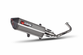 Yamaha NMAX 125 (2015 - 2017) SCORPION Performance Exhaust - Brushed Stainless