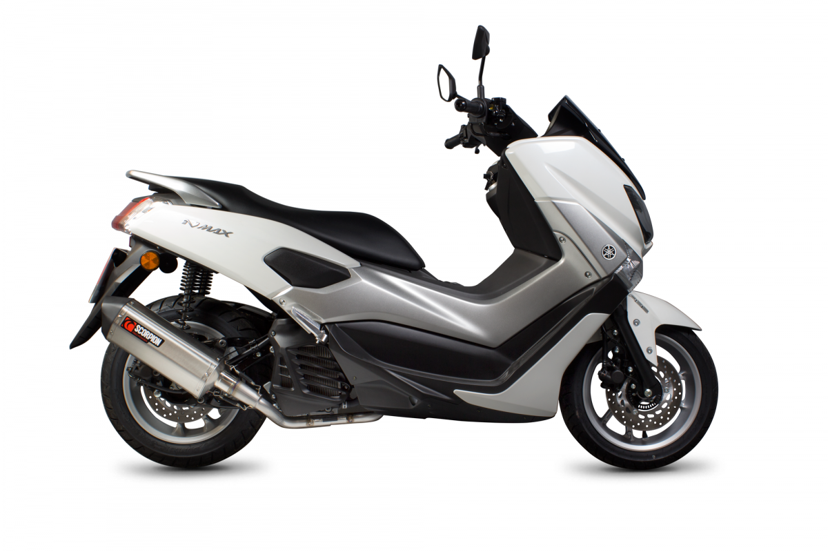 Yamaha NMAX 125 (2015 - 2017) SCORPION Performance Exhaust - Brushed Stainless