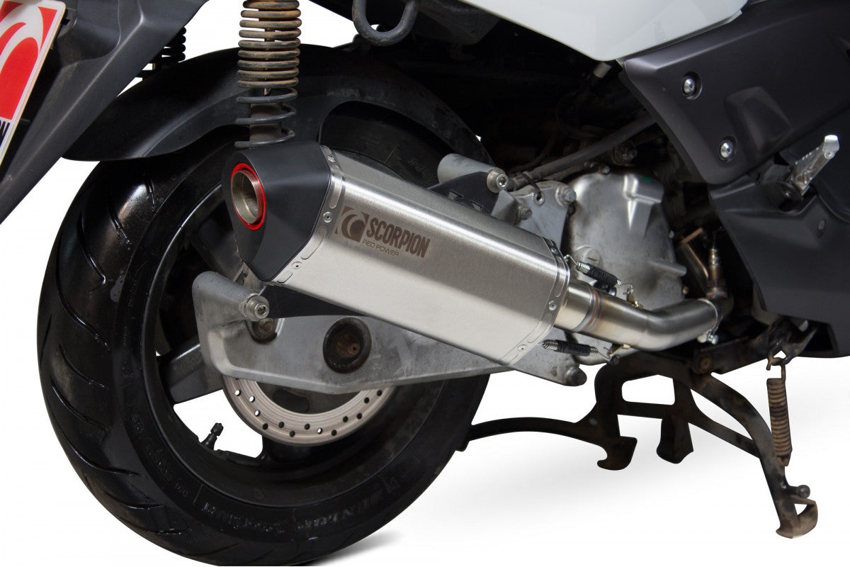 Yamaha XMAX 125 (2008 - 2016) SCORPION Performance Exhaust - Brushed Stainless