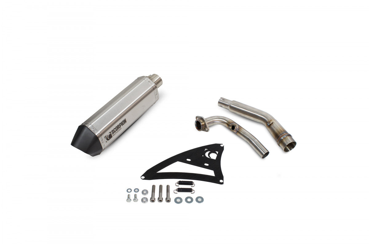 Yamaha XMAX 125 (2008 - 2016) SCORPION Performance Exhaust - Brushed Stainless