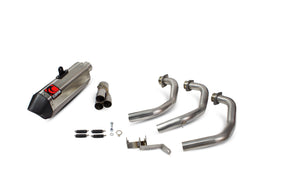 Yamaha XSR 900 (2016–2021) Scorpion Exhaust Serket Parallel Full System - Brushed Stainless
