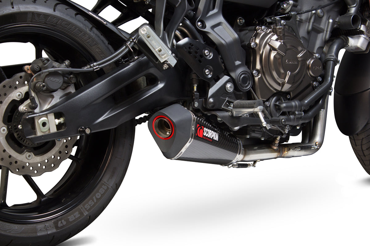 Yamaha Tracer 700 (2016–2019) Scorpion Exhaust Serket Taper Full System - Carbon Fibre