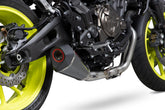 Yamaha MT-07 (2014–2021) Scorpion Exhaust Serket Taper De-cat Race Full System - Carbon Fibre