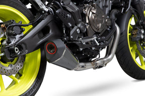 Yamaha MT-07 (2014–2021) Scorpion Exhaust Serket Taper De-cat Race Full System - Carbon Fibre