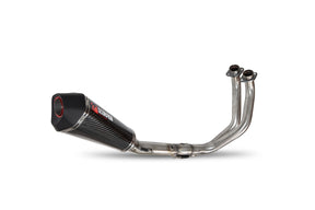Yamaha MT-07 (2014–2021) Scorpion Exhaust Serket Taper De-cat Race Full System - Carbon Fibre