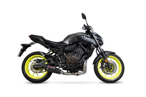 Yamaha MT-07 (2014–2021) Scorpion Exhaust Serket Taper De-cat Race Full System - Carbon Fibre