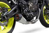 Yamaha MT-07 (2014–2021) Scorpion Exhaust Serket Taper De-cat Race Full System - Brushed Stainless