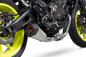 Yamaha MT-07 (2014–2021) Scorpion Exhaust Serket Taper De-cat Race Full System - Brushed Stainless