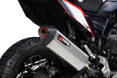 Yamaha Ténéré 700 (2019–2020) Scorpion Exhaust Serket Parallel Slip-on - Brushed Stainless