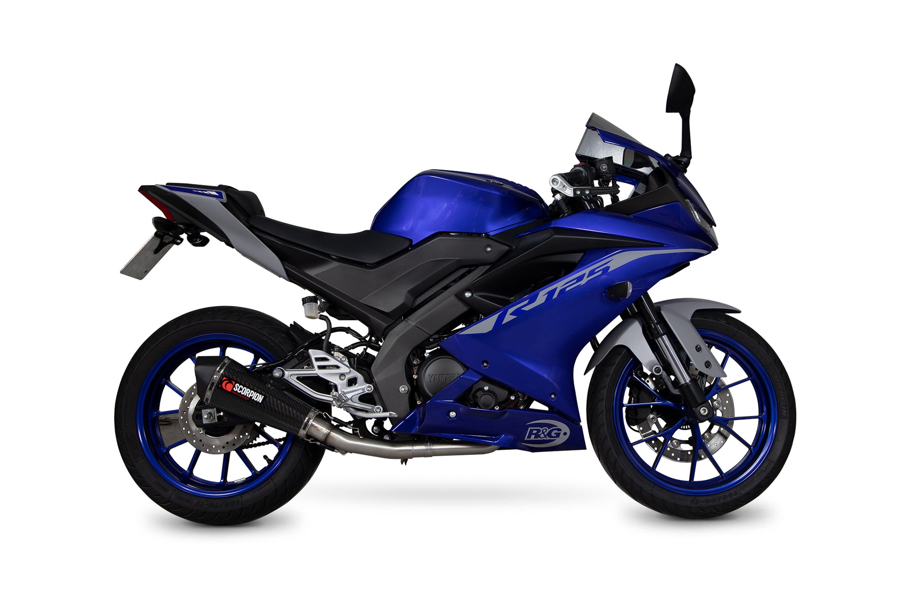 Yamaha YZF R125 (2021–2024) Scorpion Exhaust Serket Taper Full System - Carbon Fibre