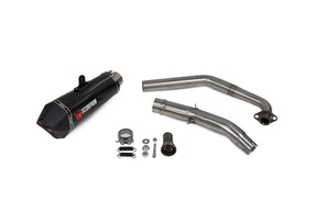 Yamaha MT-125 Euro 4 (2019–2020) Scorpion Exhaust Serket Taper Full System - Carbon Fibre