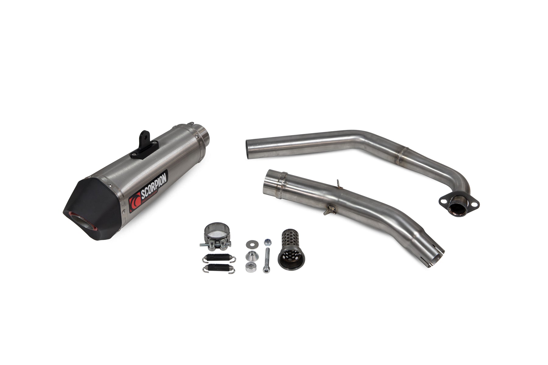 Yamaha MT-125 Euro 4 (2019–2020) Scorpion Exhaust Serket Taper Full System - Brushed Stainless