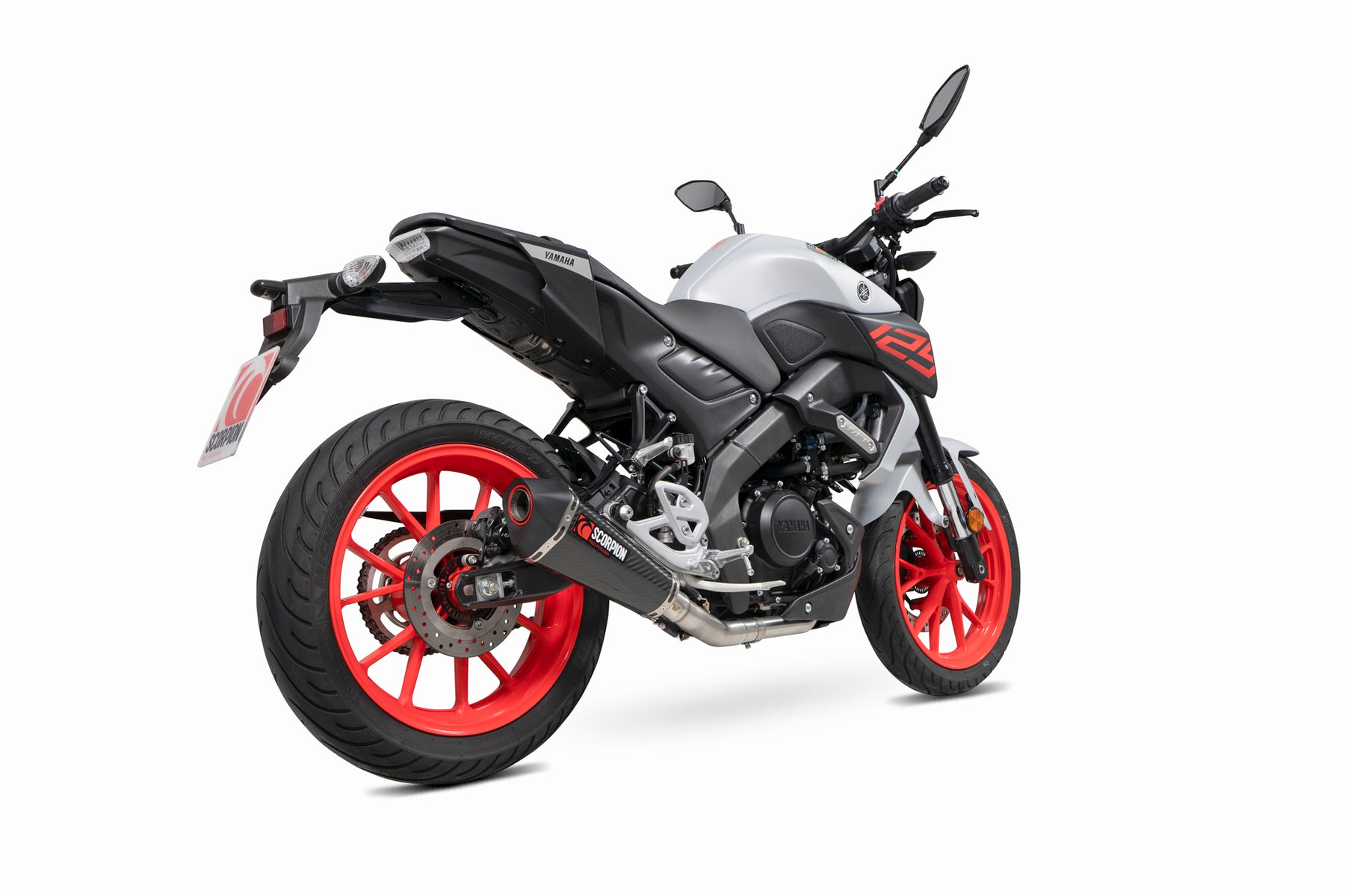 Yamaha MT-125 Euro 5 (2021–2024) Scorpion Exhaust Serket Taper Full System - Carbon Fibre