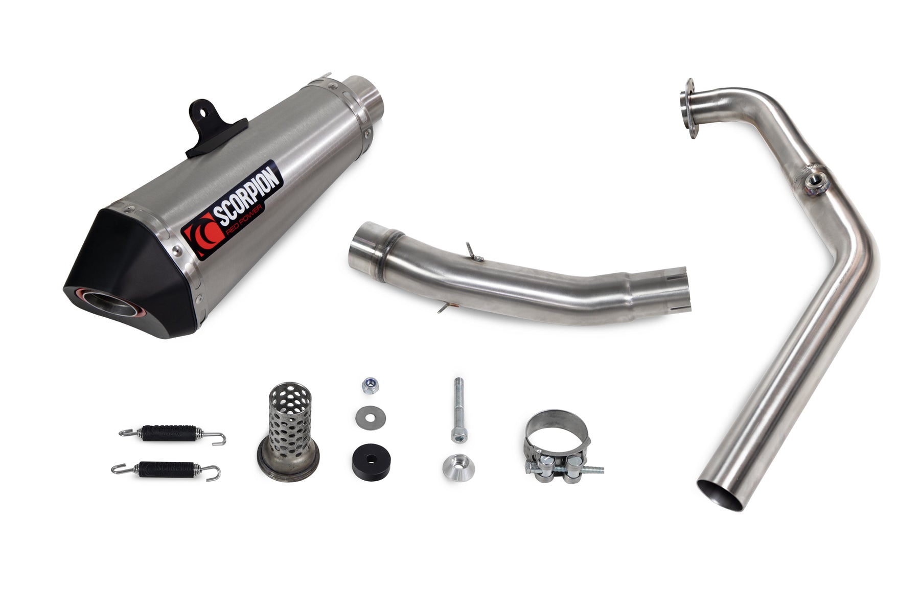 Yamaha MT-125 Euro 5 (2021–2024) Scorpion Exhaust Serket Taper Full System - Stainless Steel