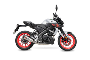 Yamaha MT-125 Euro 5 (2021–2024) Scorpion Exhaust Serket Taper Full System - Stainless Steel